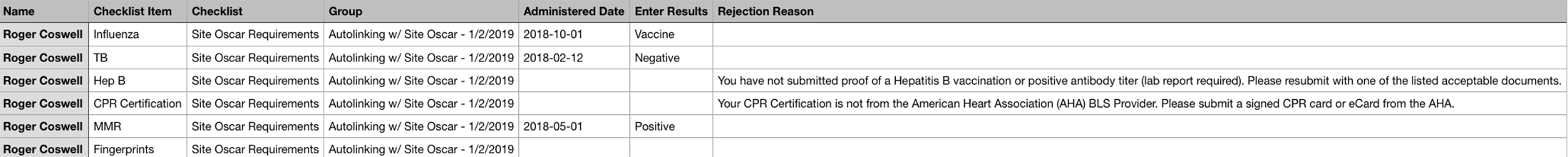 CB Bridges™ Pro Advantage Tracker Automatic Requirement Syncing and Custom Attestation Reporting-Sample Attestation Report